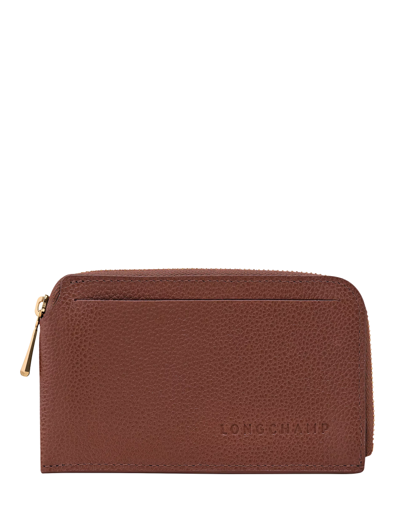 Longchamp Le Foulonné Zipped Leather Cardholder