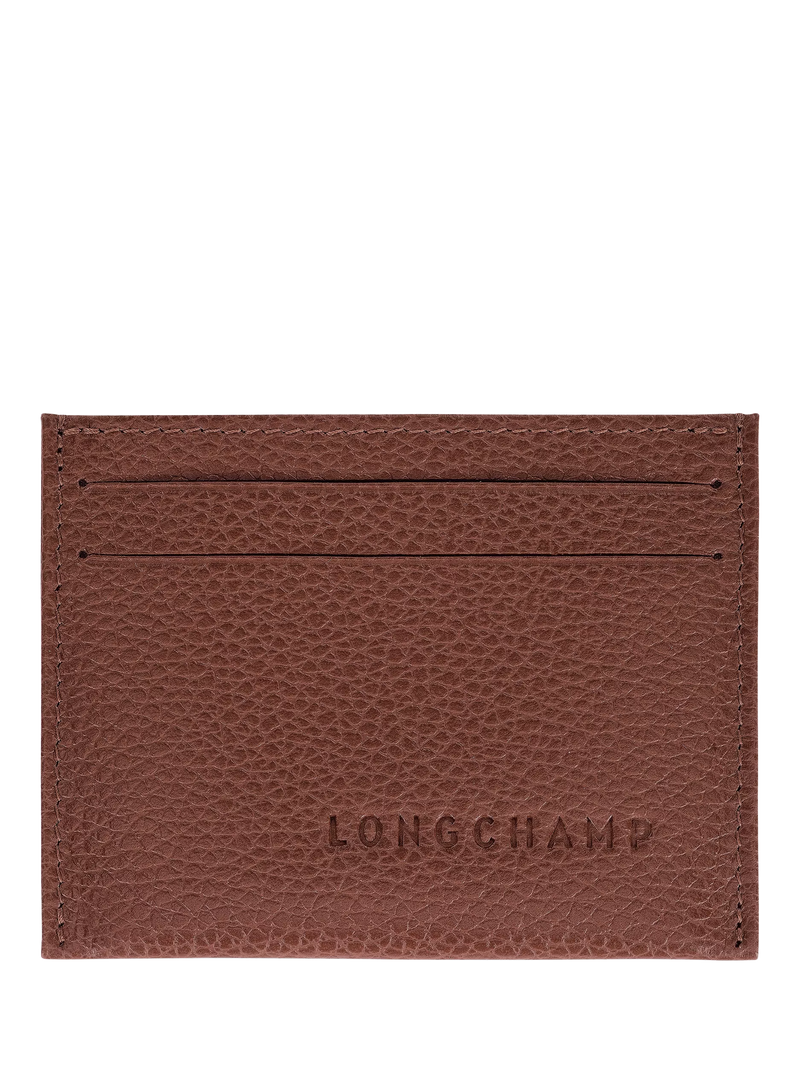 Longchamp Le Foulonné Leather Card Holder