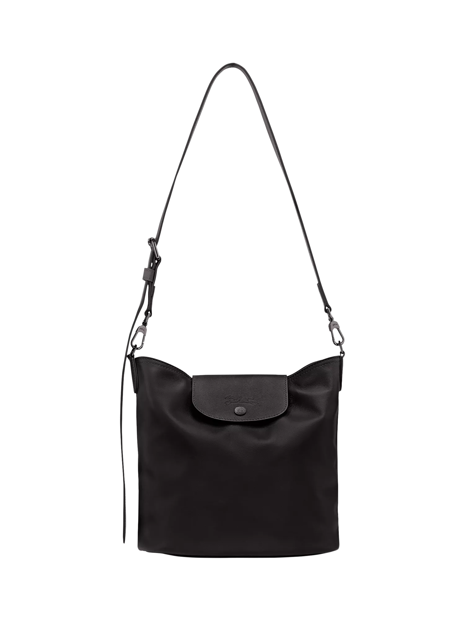 Longchamp Le Pliage Xtra Leather Bucket Bag, Black
