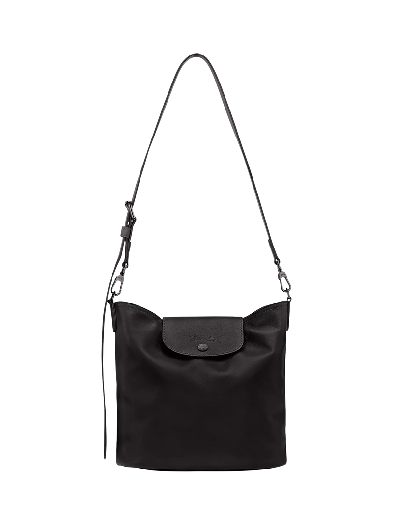 Longchamp Le Pliage Xtra Leather Bucket Bag, Black
