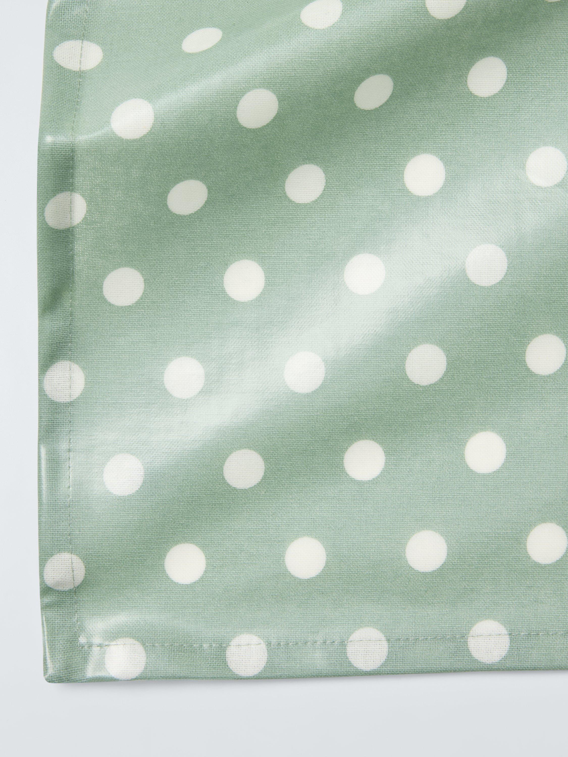 John Lewis spot print tablecloth green 180x140cm, imported from the UK
