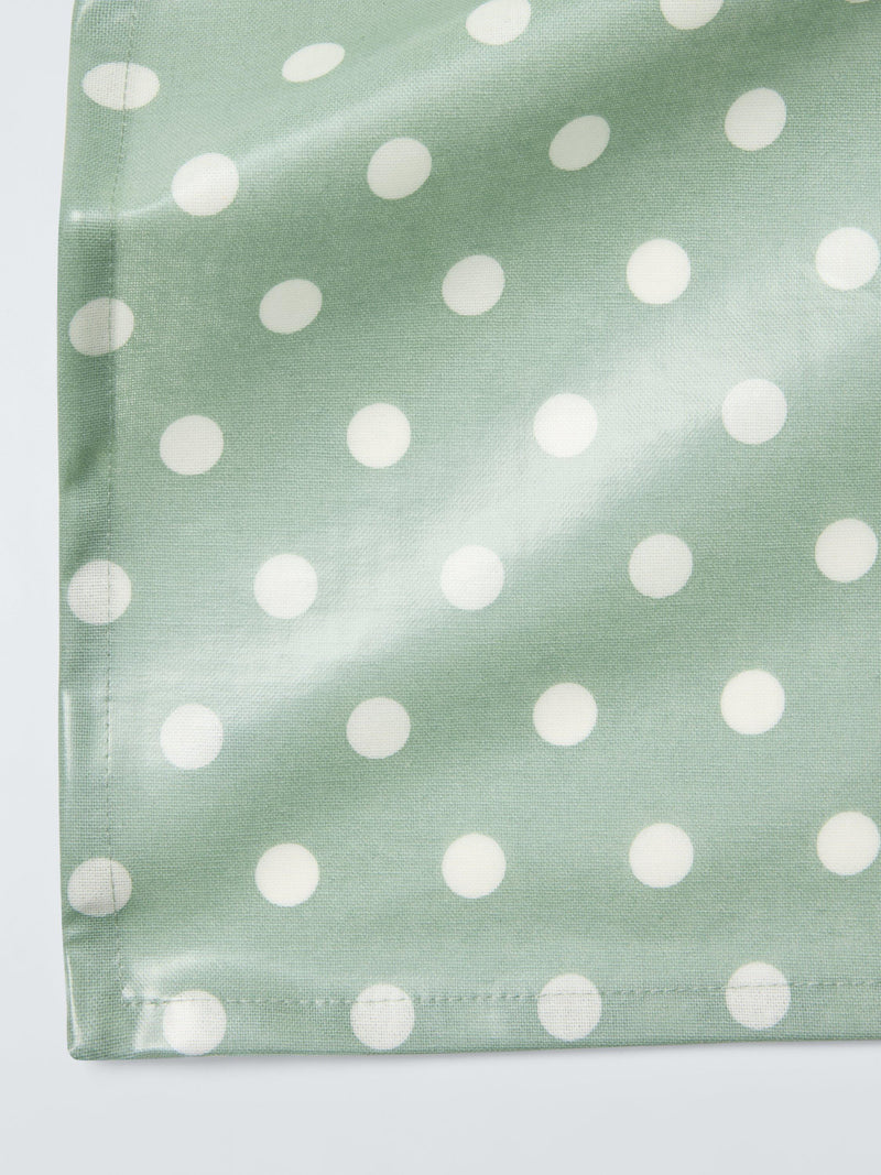 John Lewis spot print tablecloth green 180x140cm, imported from the UK