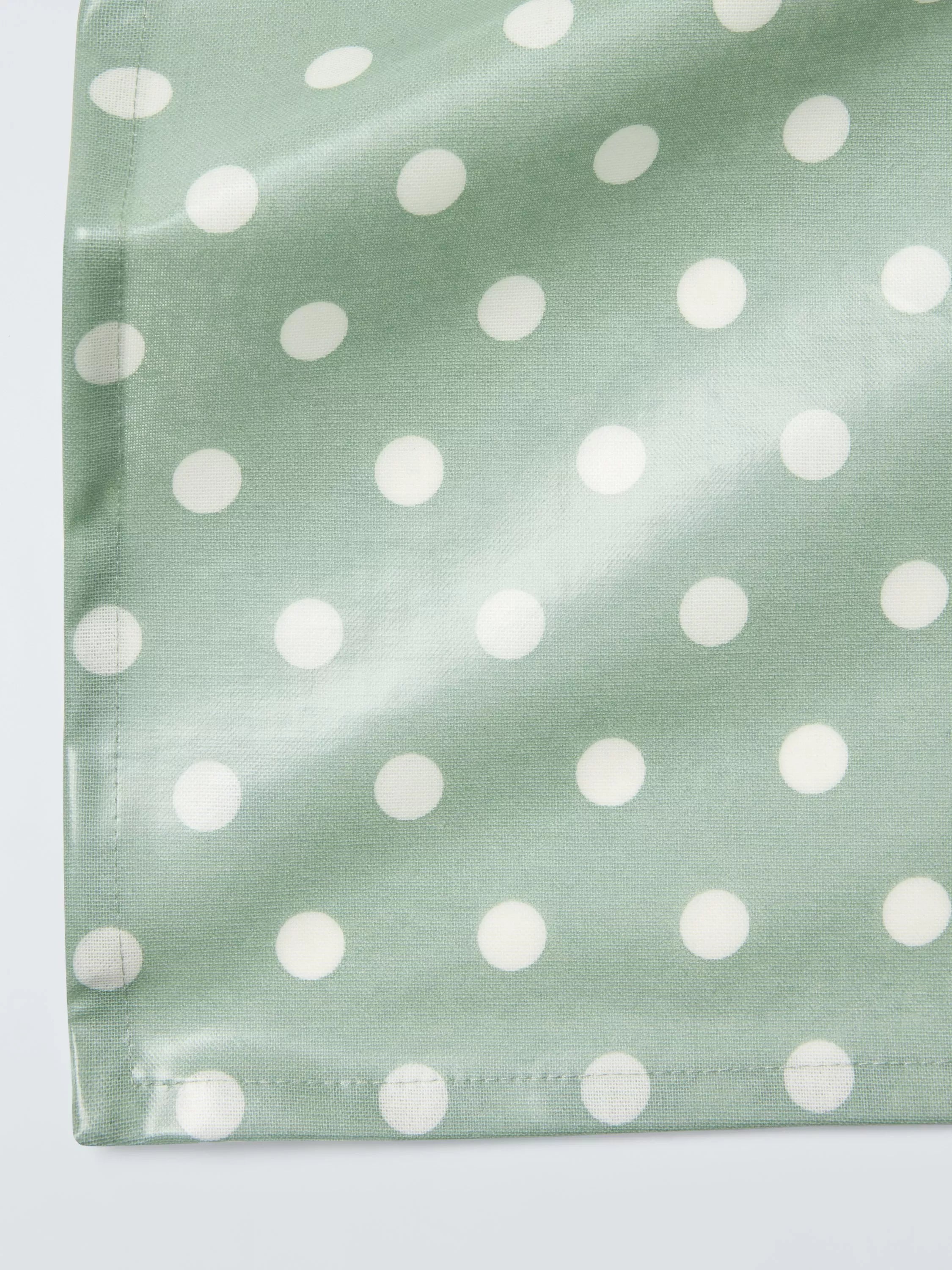 John Lewis green spot print PVC tablecloth 230x140cm (British brand)