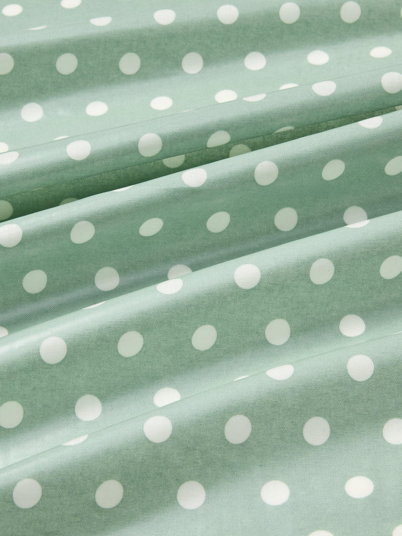 John Lewis green spot print PVC tablecloth 230x140cm (British brand)
