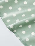 John Lewis round tablecloth spot print green 160cm, imported from the UK