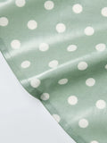 John Lewis round tablecloth spot print green 160cm, imported from the UK