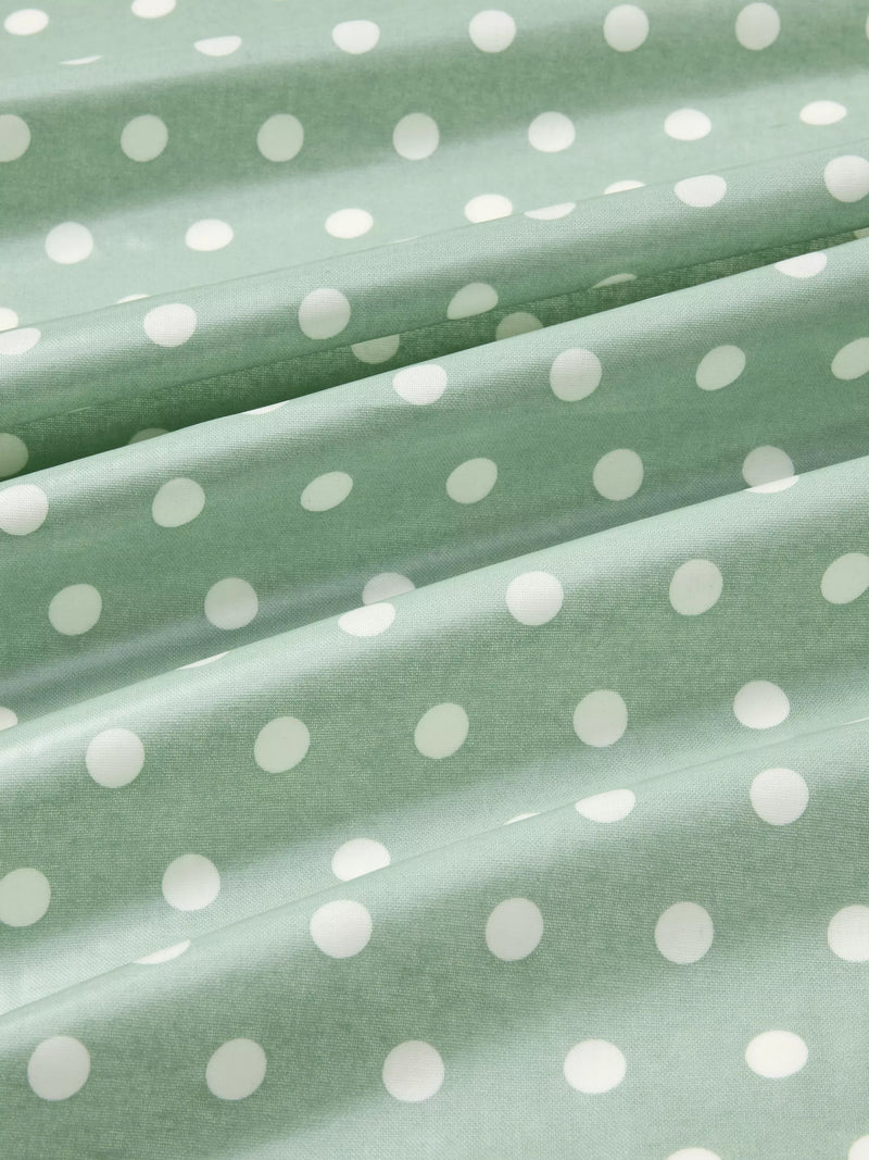 John Lewis round tablecloth spot print green 160cm, imported from the UK