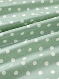 John Lewis round tablecloth spot print green 160cm, imported from the UK