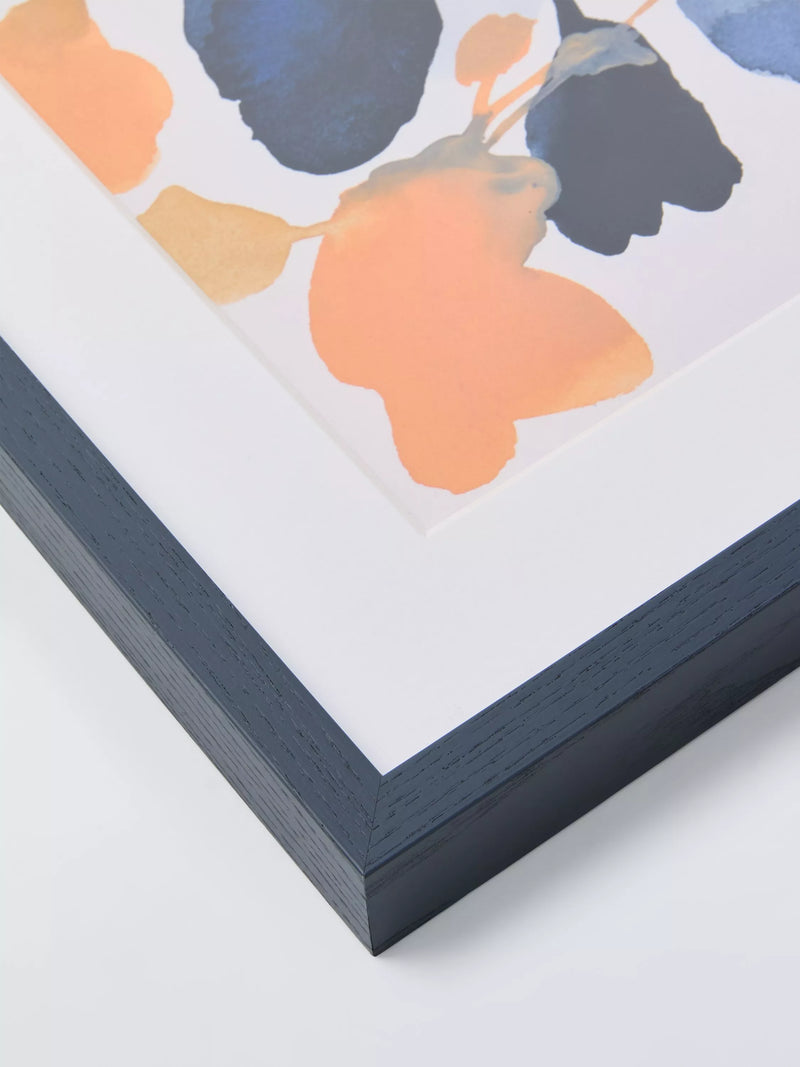 John Lewis 'Indigo Rock 5' framed print Jen G 62x62cm, UK version