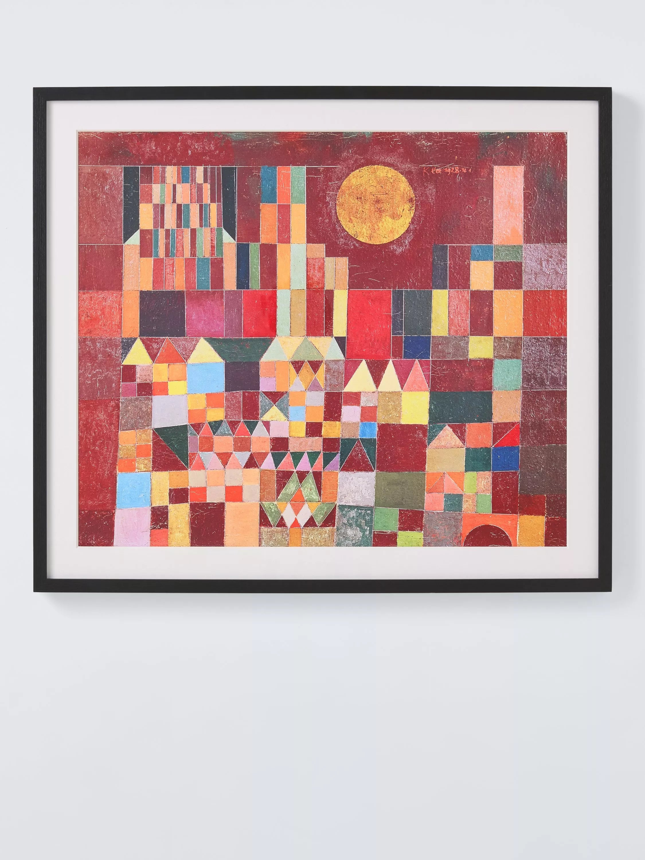 John Lewis Paul Klee Castle and Sun framed print 71.5x82cm - British product