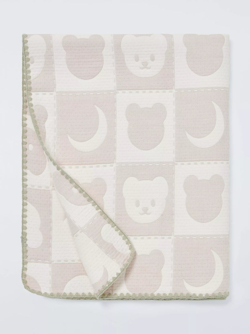 John Lewis Daydream Bear jacquard blanket, UK version