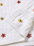 John Lewis embroidered floral baby blanket 70x100cm, imported from the UK