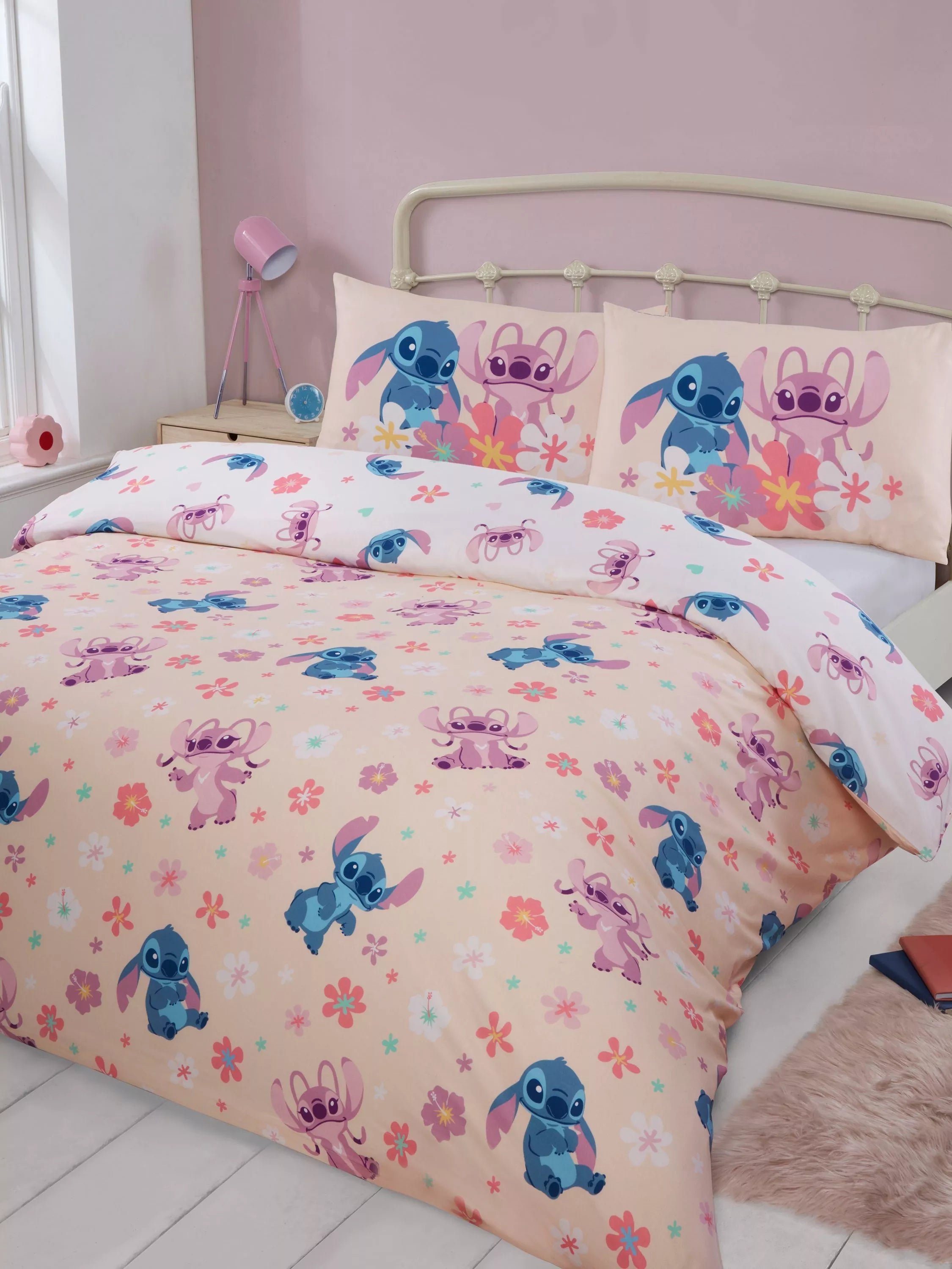 Disney Lilo & Stitch reversible duvet cover double set, imported from the UK