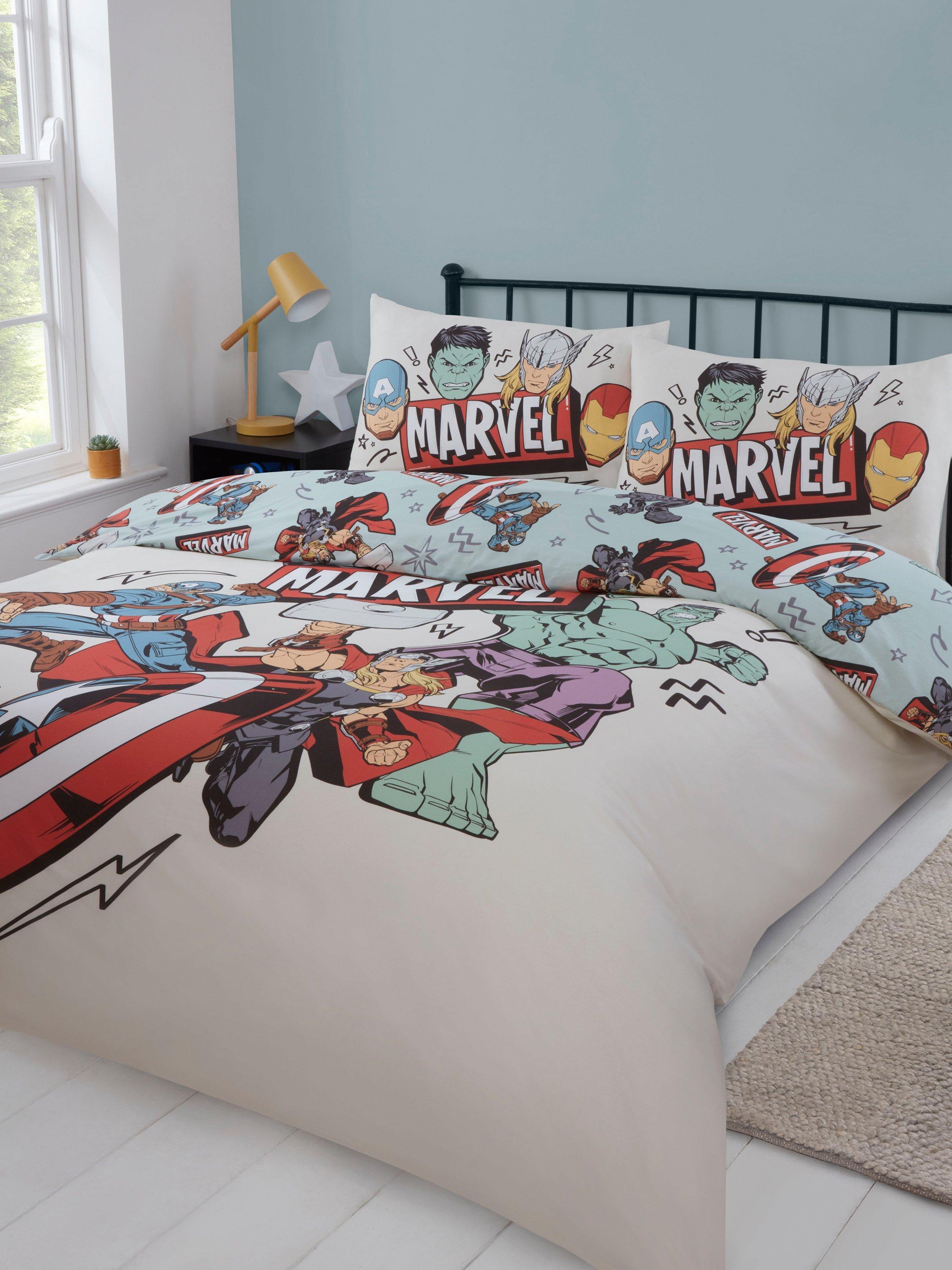 Marvel Avengers reversible duvet cover set double, UK version
