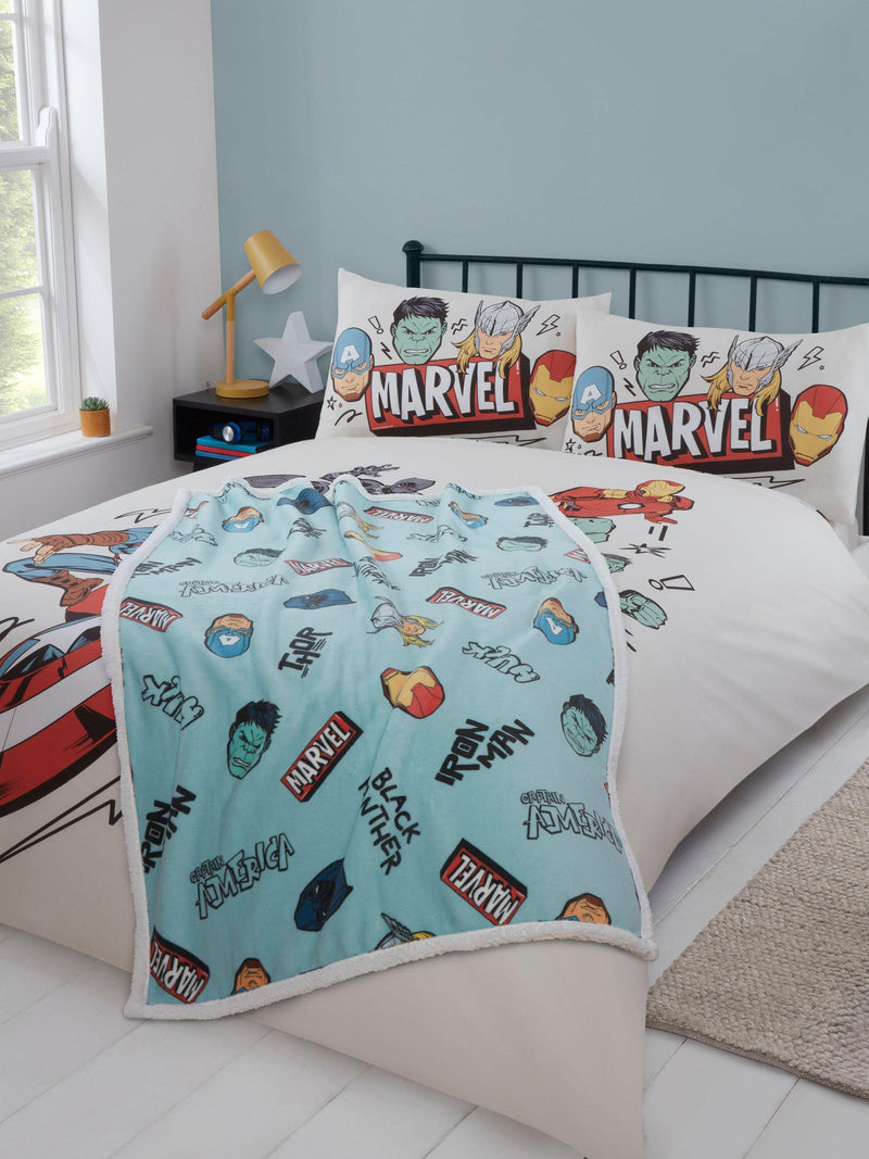 Marvel Avengers reversible duvet cover set double, UK version