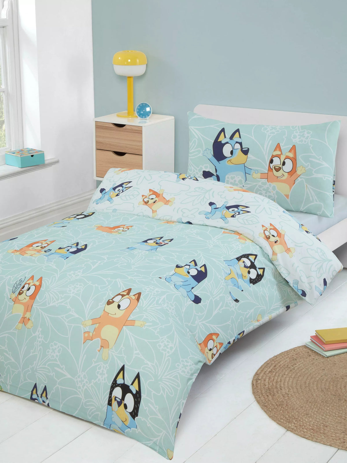 Bluey reversible duvet set single - British product