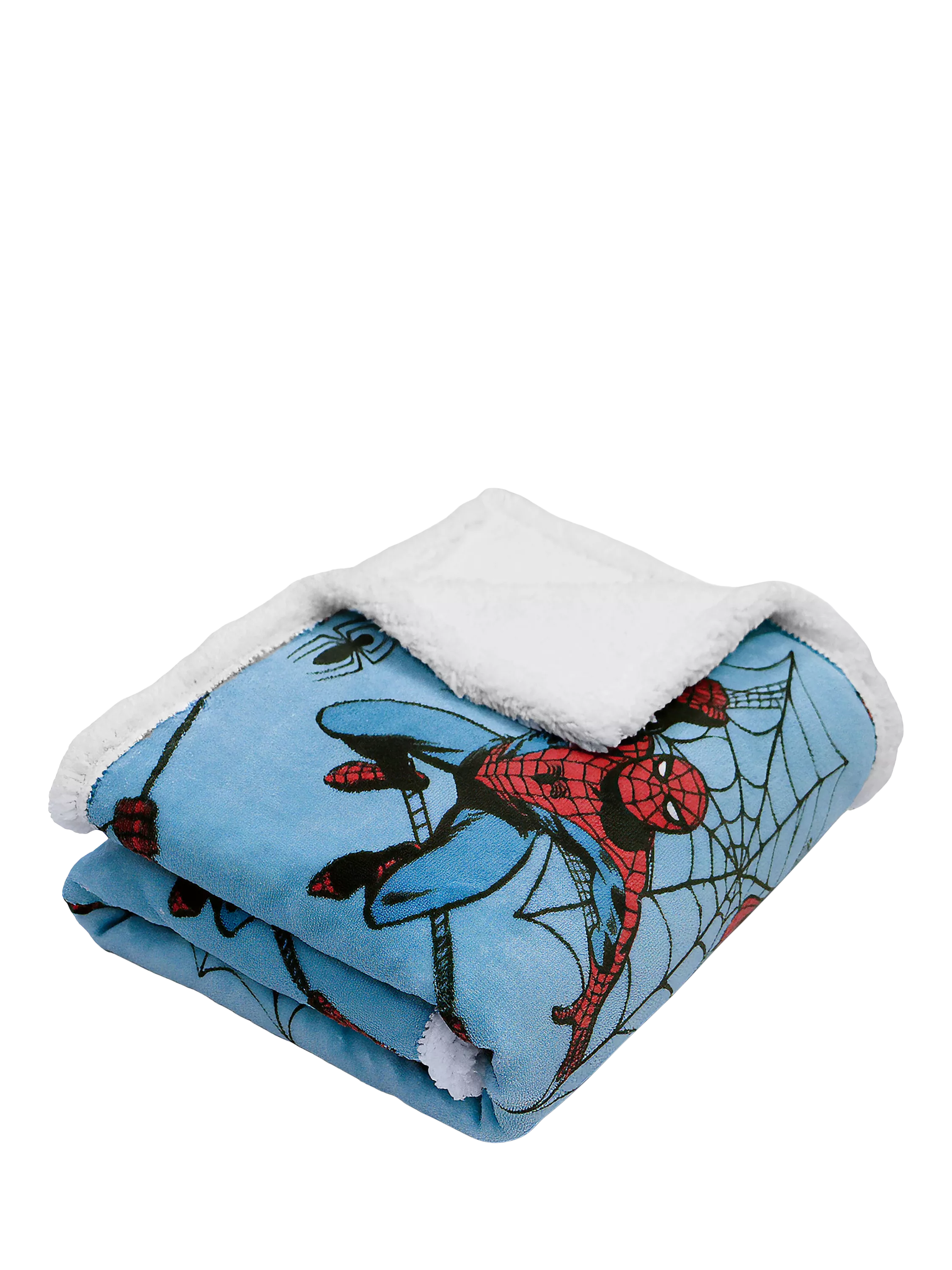Spiderman sherpa blanket single size, imported from the UK