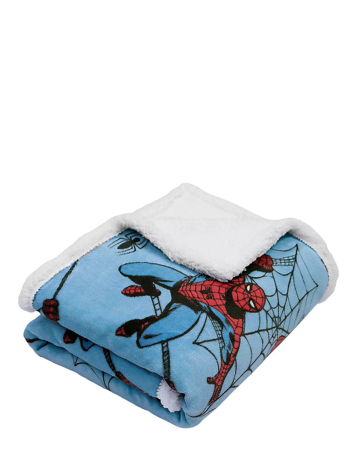 Spiderman sherpa blanket single size, imported from the UK
