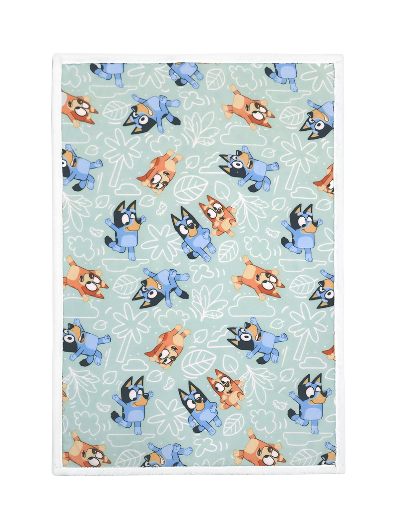 Bluey sherpa blanket 150x100cm, imported from the UK