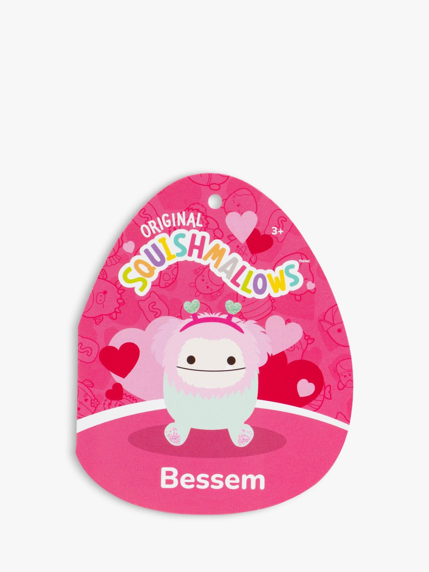 Squishmallows Bessem Valentine's Day 7.5 inch plush soft toy (British brand)