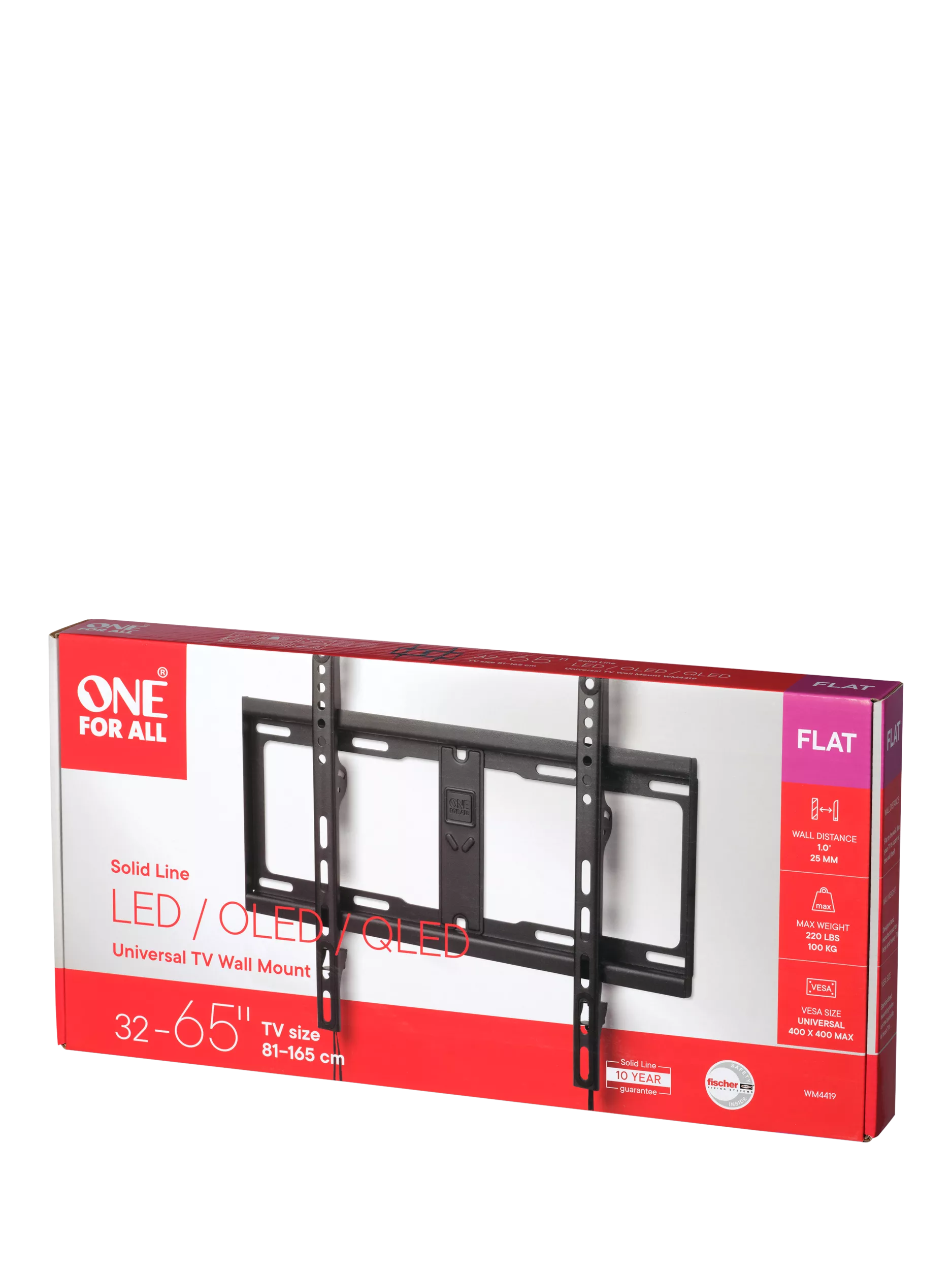 One For All WM4419 fixed TV bracket for 32-65 inch TVs (British brand)