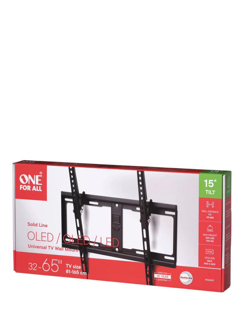 One For All tilting TV bracket for 32-65 inch screens, UK version