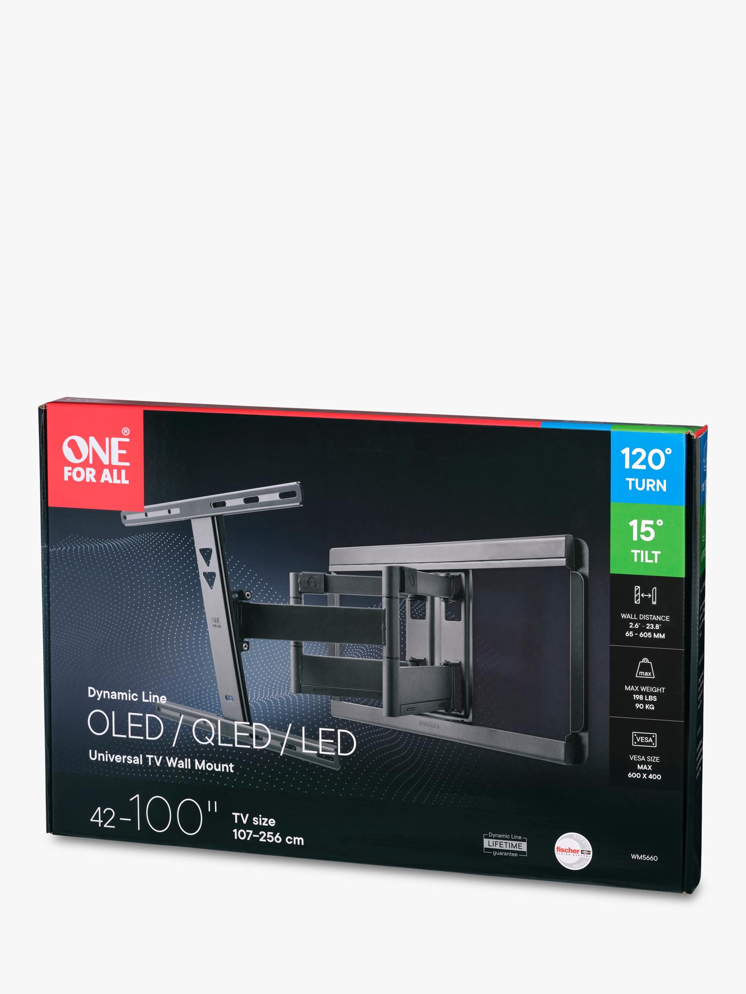 One For All WM5660 tilt turn TV bracket, imported from the UK