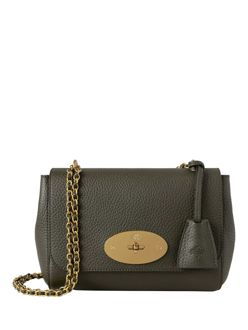 Mulberry Lily Heavy Grain Leather Chain Strap Shoulder Bag