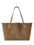 Mulberry Suede Tree Tote Bag