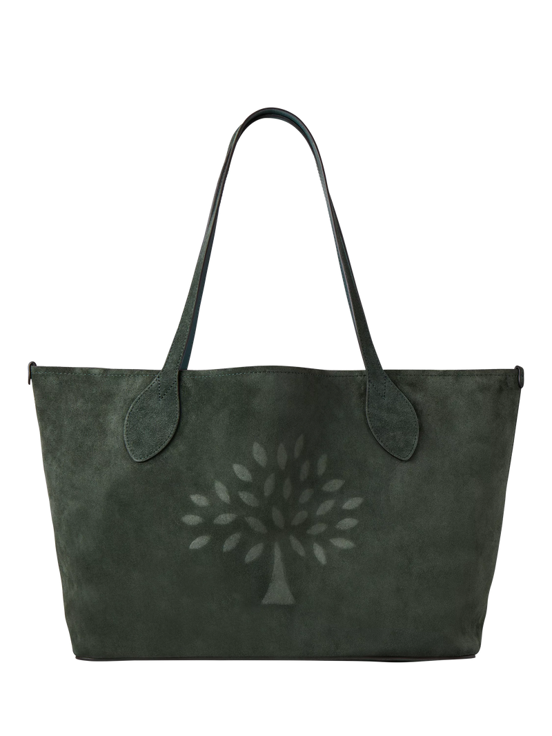 Mulberry Suede Tree Tote Bag