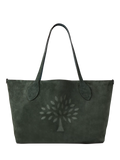 Mulberry Suede Tree Tote Bag