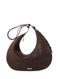 Aspinal of London large crescent suede bag, UK version