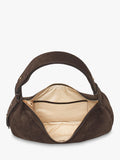 Aspinal of London large crescent suede bag, UK version
