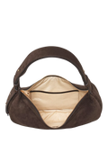 Aspinal of London large crescent suede bag, UK version