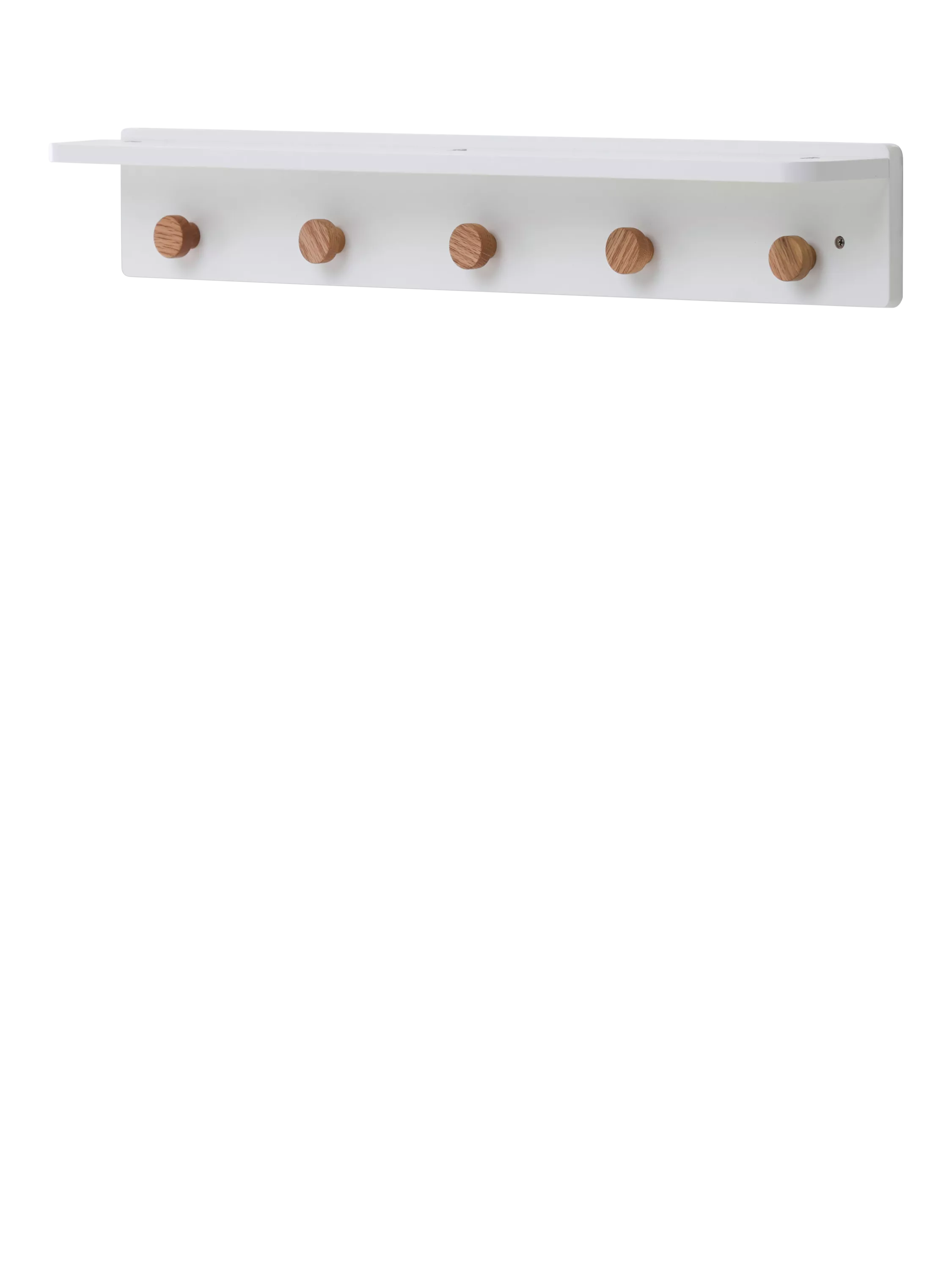 Obaby nursery wall shelf with hooks white (British brand)