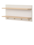 Obaby Thea wall shelf with hooks latte imported from the UK