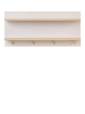 Obaby Thea wall shelf with hooks latte imported from the UK