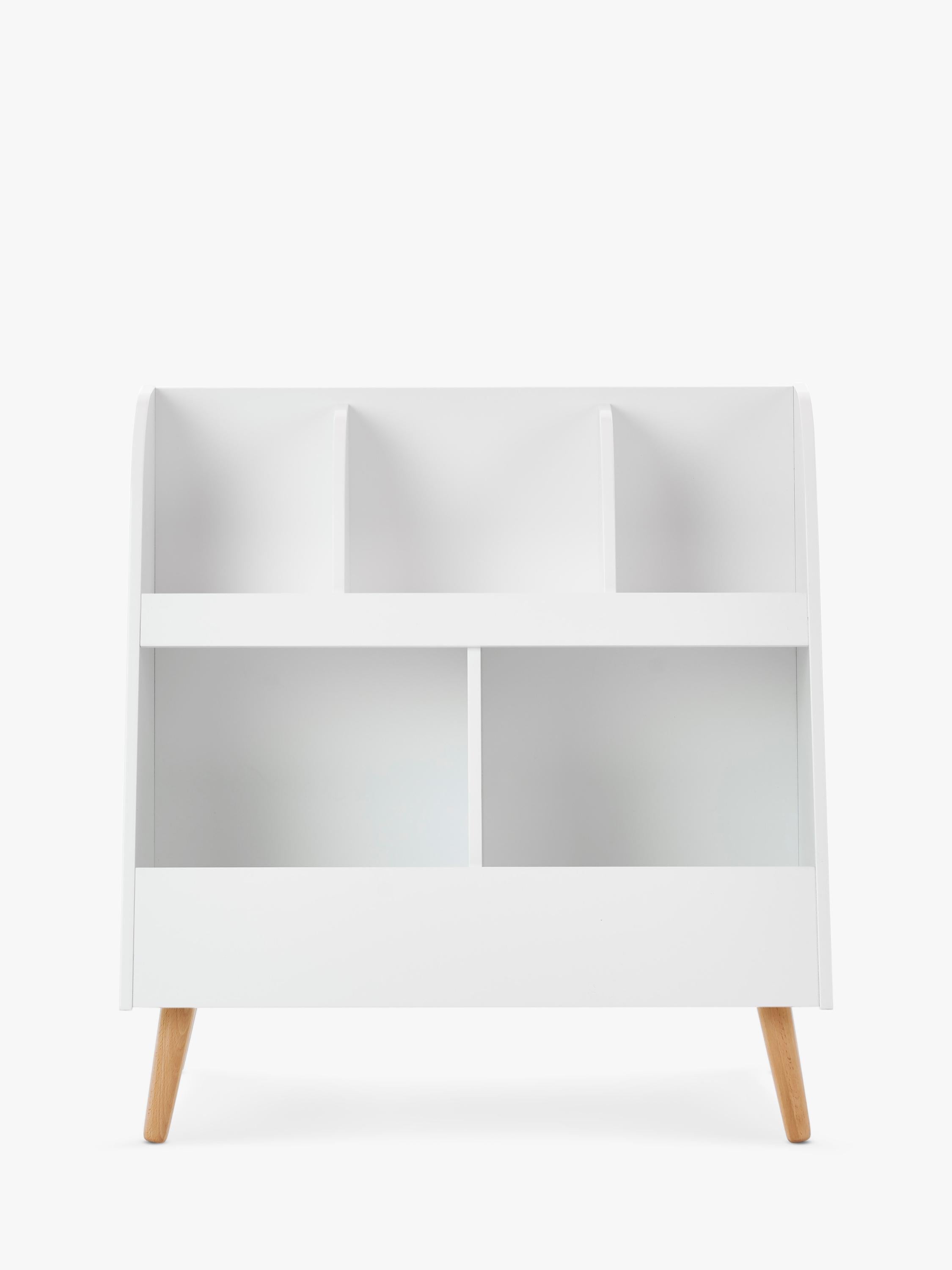 Obaby Maya nursery toy storage white and natural, UK version