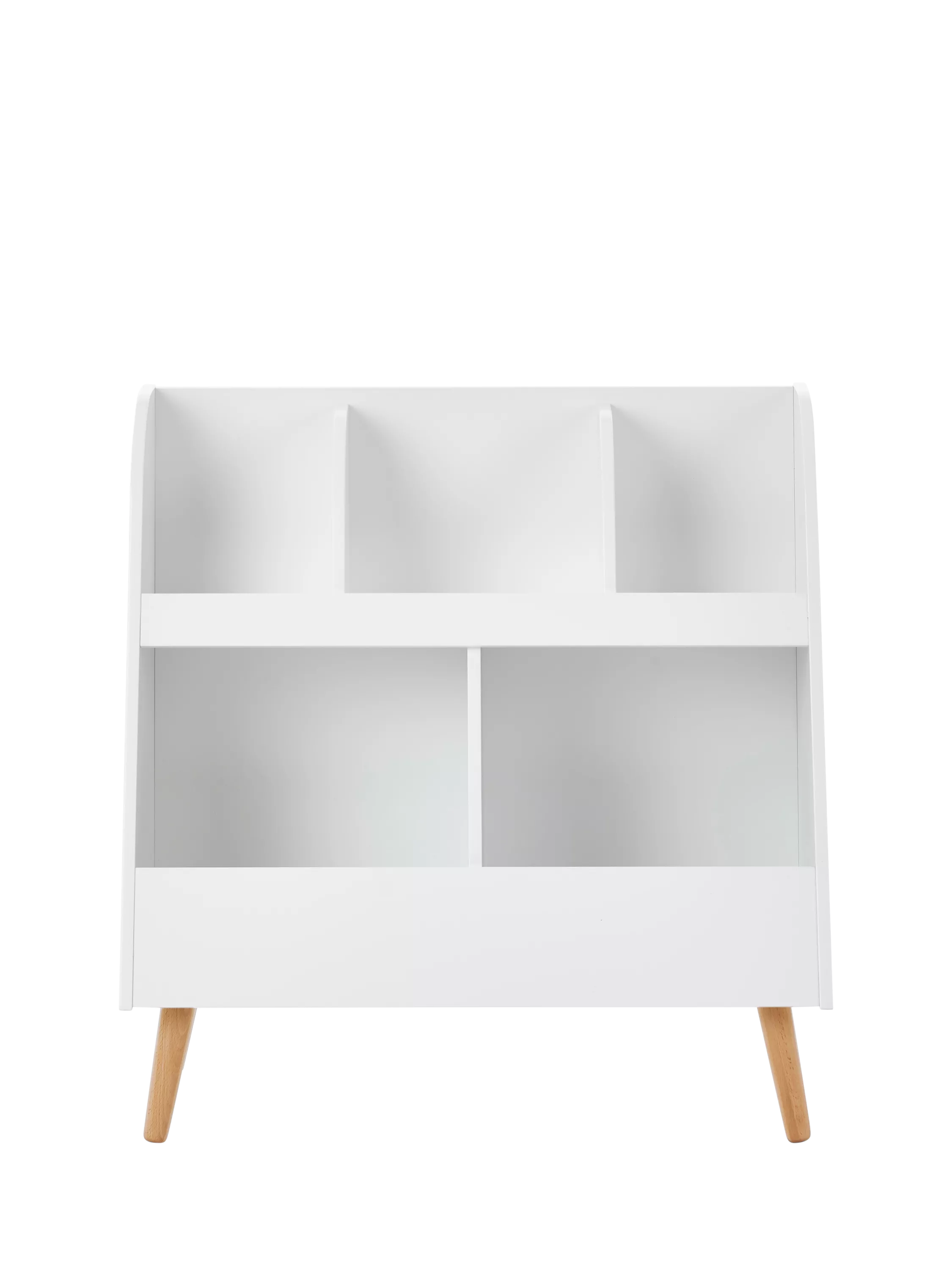 Obaby Maya nursery toy storage white and natural, UK version