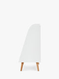 Obaby Maya nursery toy storage white and natural, UK version