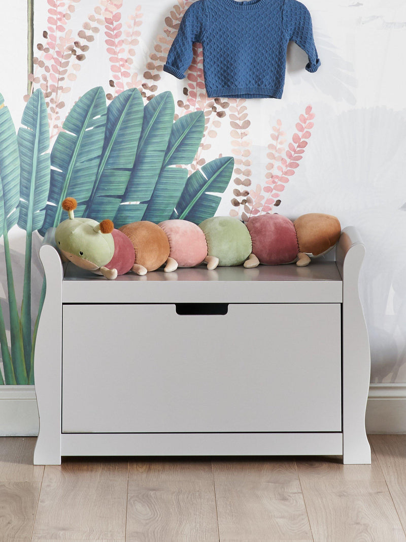 Obaby Stamford toy box warm grey - British product