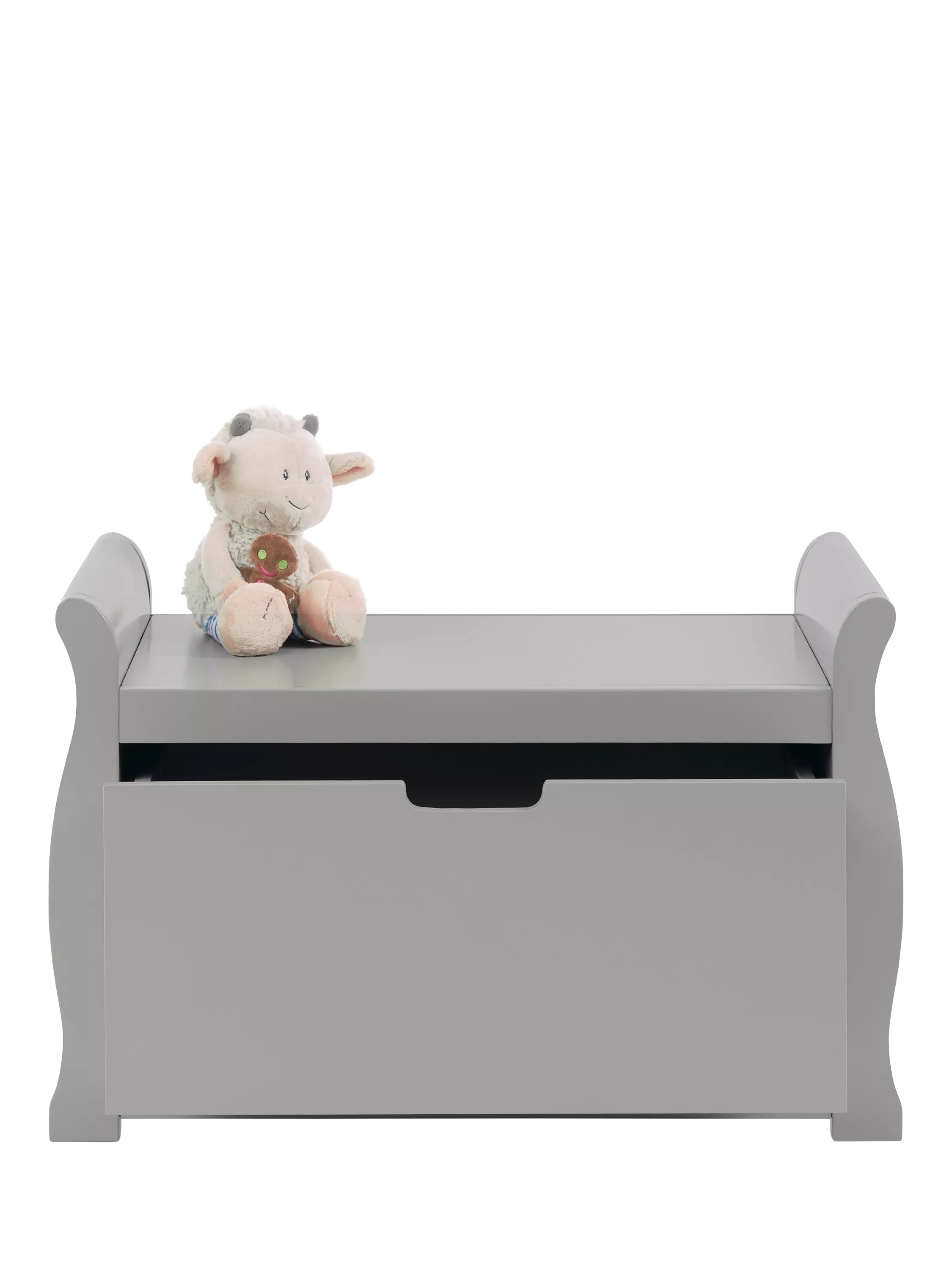 Obaby Stamford toy box warm grey - British product
