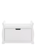 Obaby Stamford white toy box with 46-litre capacity - British product