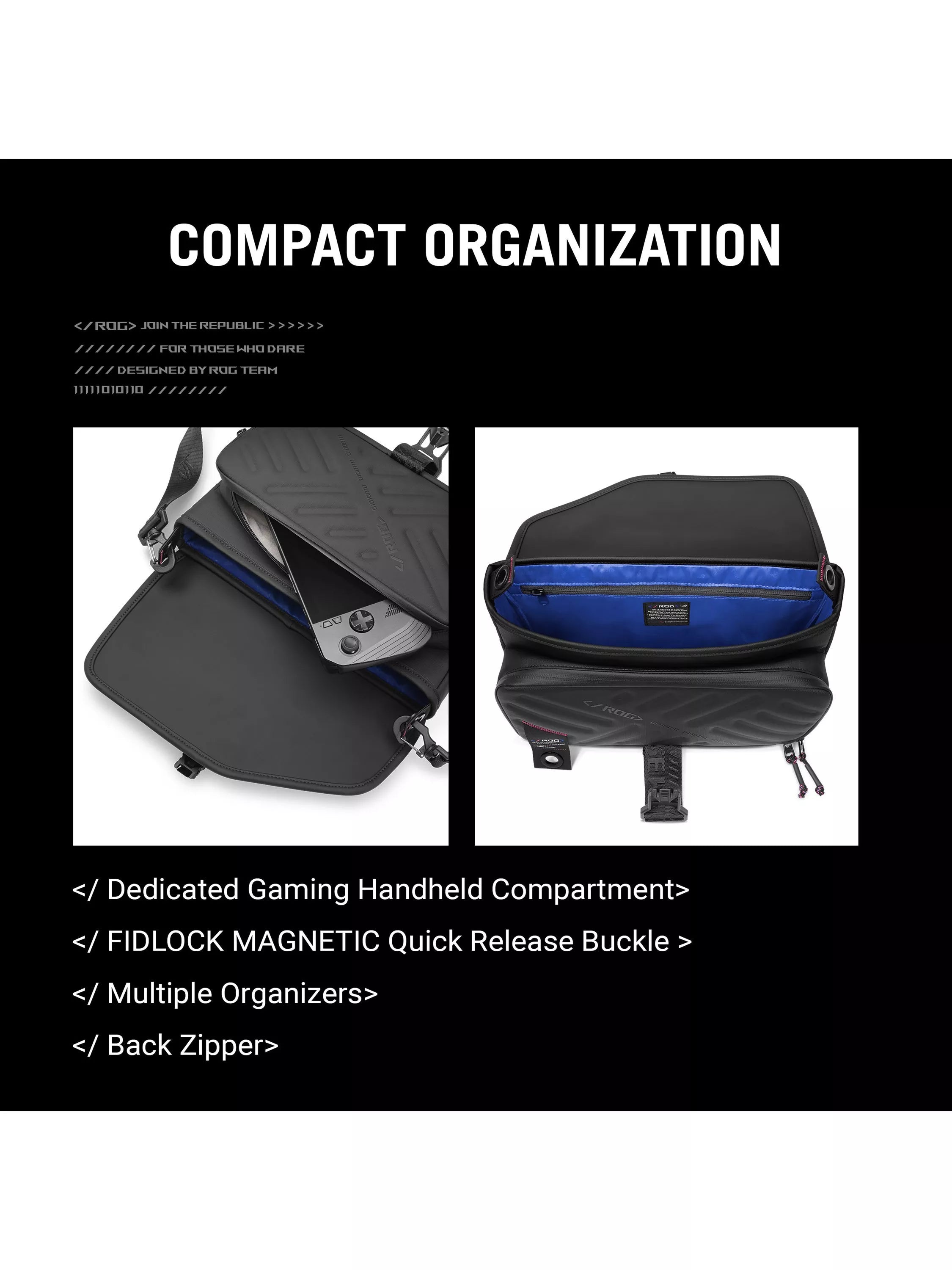 ASUS ROG Slash Sling Bag 4.0 Black, UK version