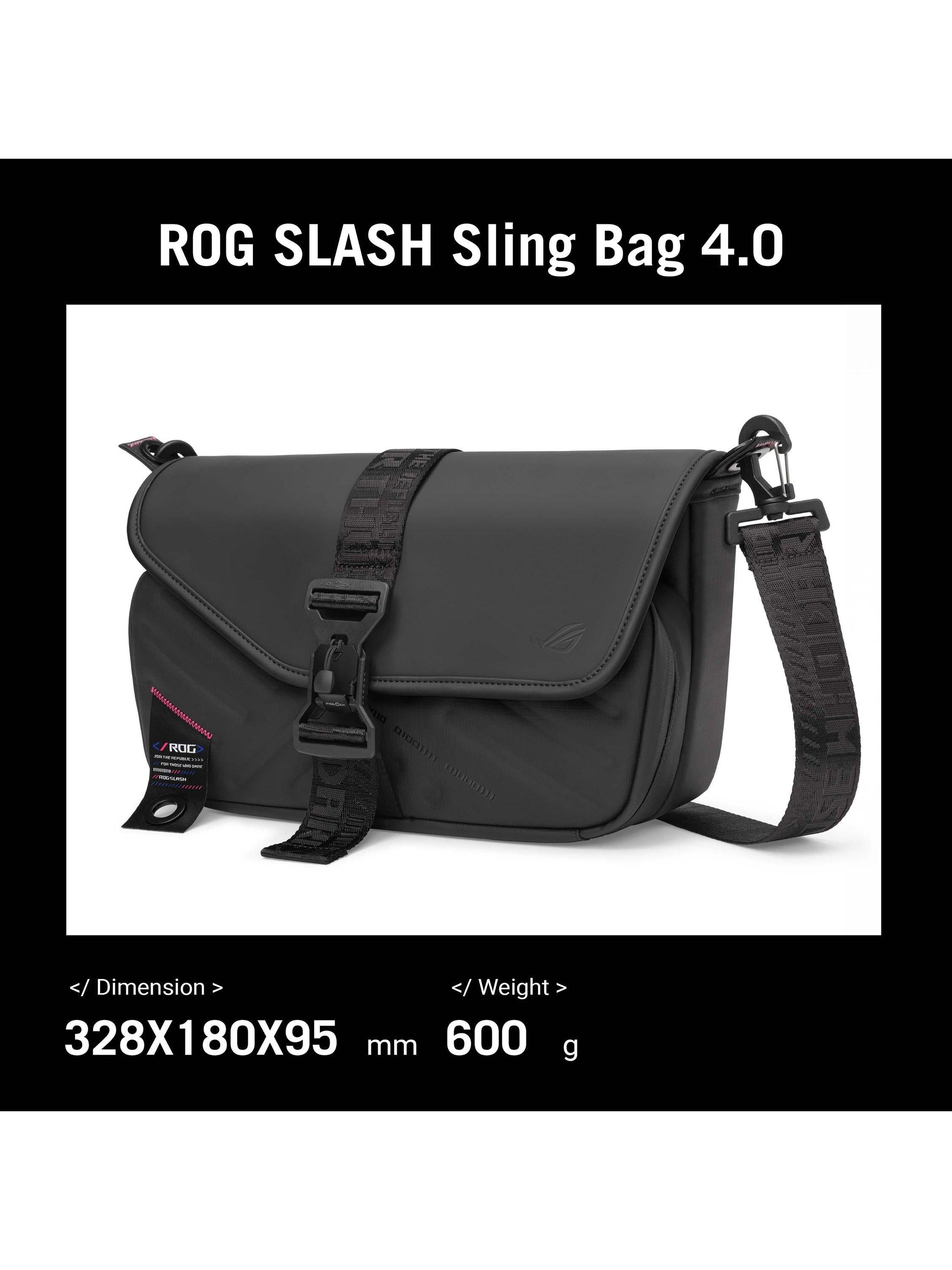 ASUS ROG Slash Sling Bag 4.0 Black, UK version