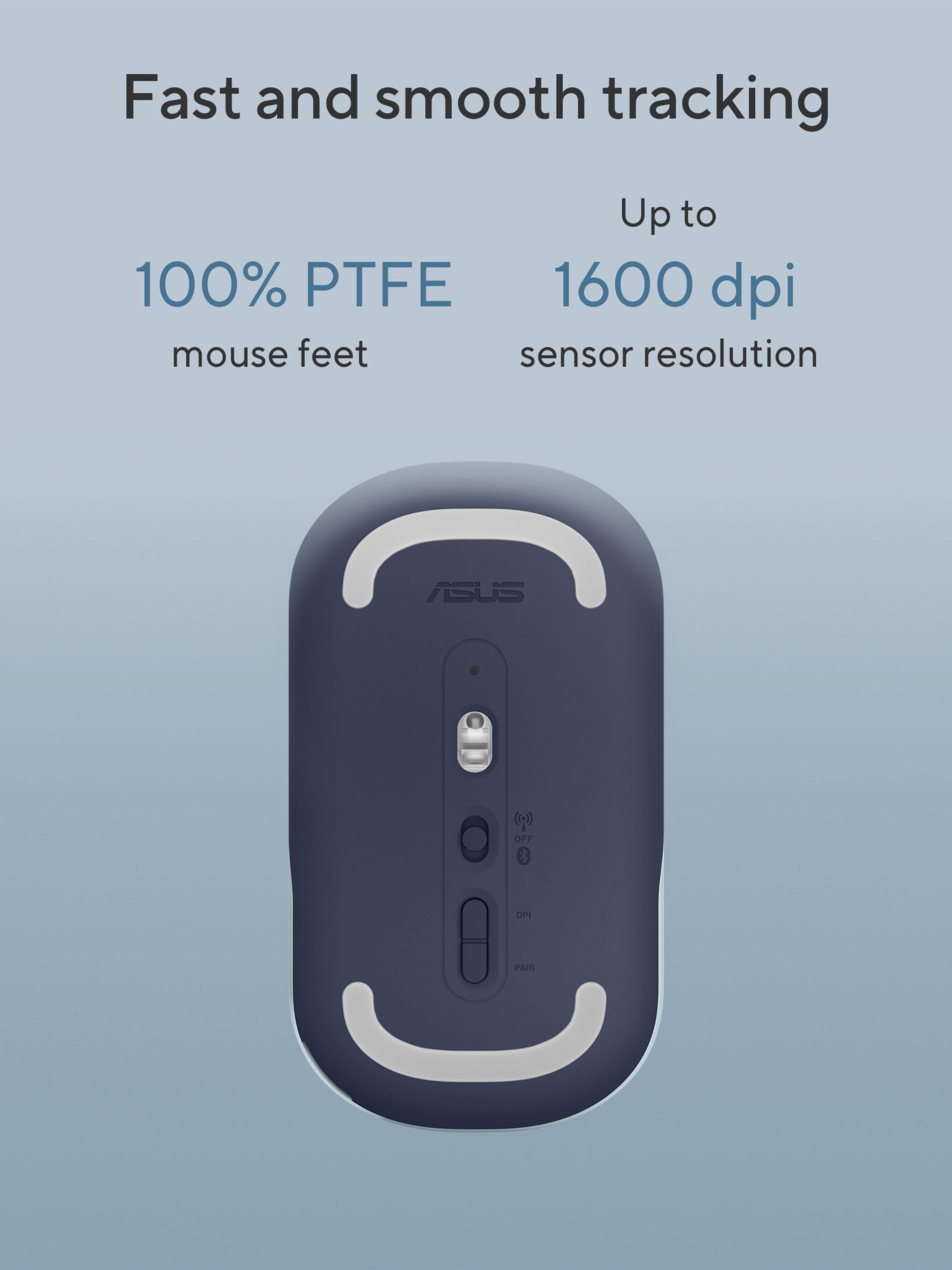 ASUS MD100 Marshmallow wireless mouse Oak Milk colour, UK version