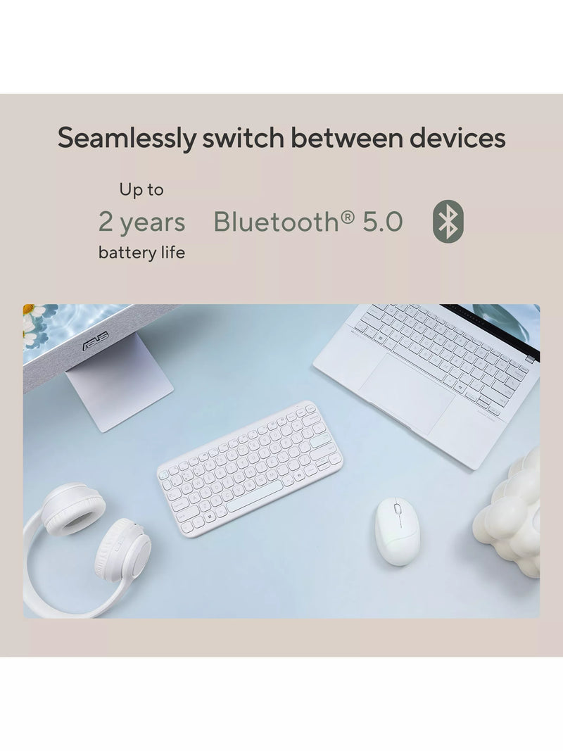ASUS compact wireless keyboard Green Tea Latte (British brand)
