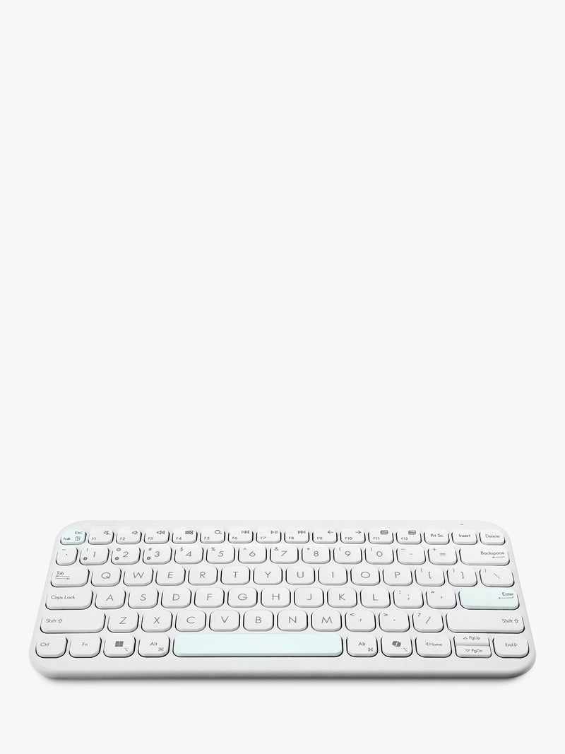 ASUS KW100 Marshmallow compact wireless keyboard white - British product