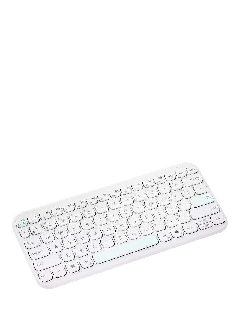 ASUS KW100 Marshmallow compact wireless keyboard white - British product