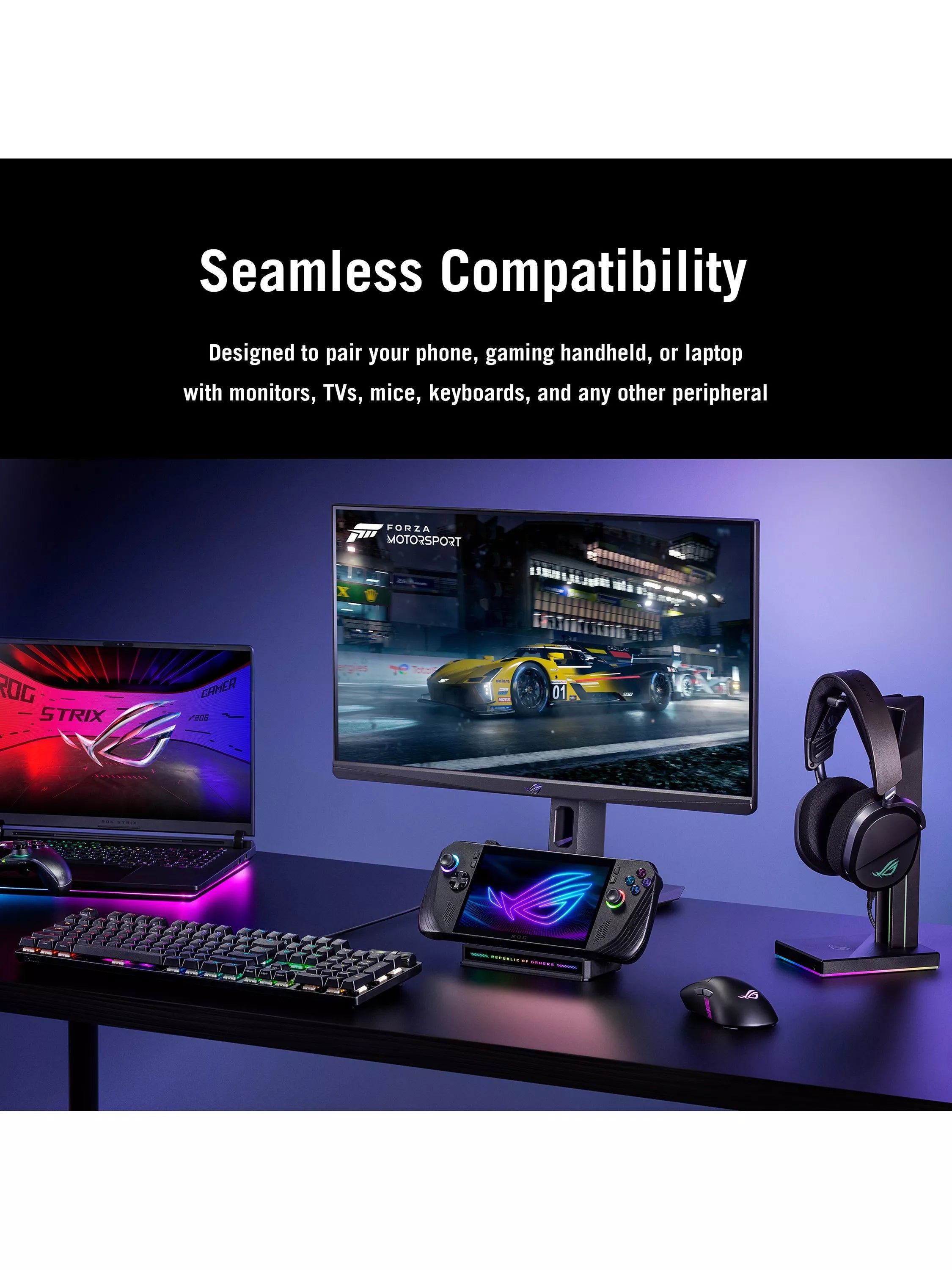 ASUS ROG Bulwark Dock 7-in-1 port hub, imported from the UK